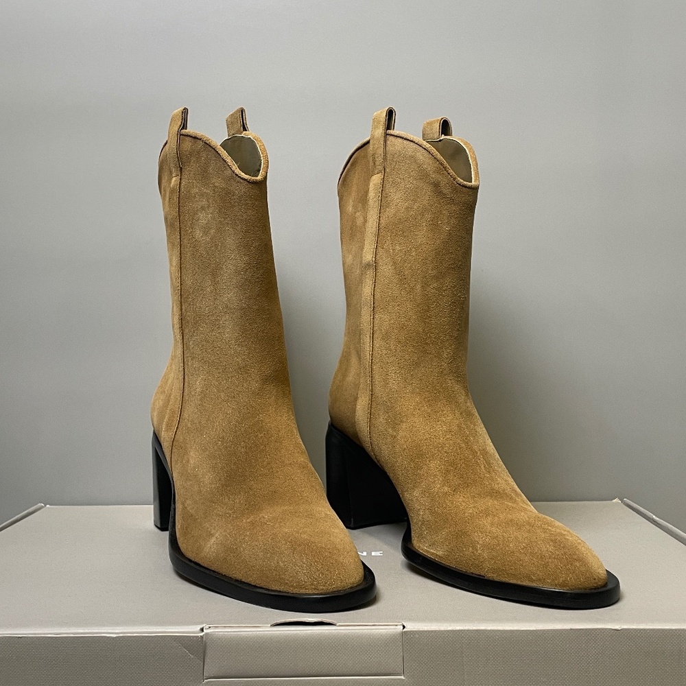 Everlane  NWT  The Outlaw Boot • Sand Suede • Sizes 5 + 8
